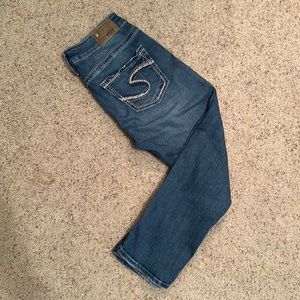 Silver Suki High Capris W28/L22.5